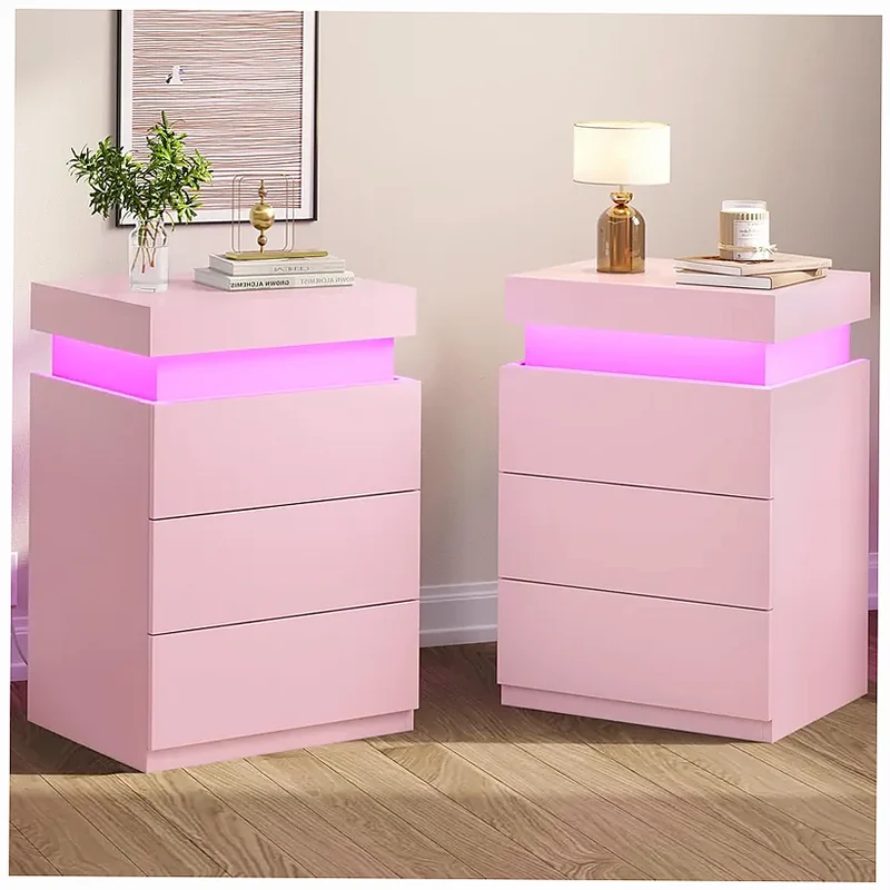 BTHFST Led Nightstands Set Of 2