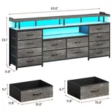 BTHFST 12 Drawers TV Stand Dresser for Bedroom for, photograph 6 of 7 published for this piece