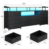 BTHFST 12 Drawers TV Stand Dresser for Bedroom for, photograph 8 of 8 published for this piece