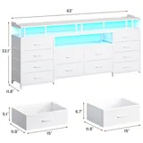 BTHFST 12 Drawers TV Stand Dresser for Bedroom for, photograph 6 of 8 published for this piece