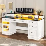 BTHFST 59.1″ Executive Desk with File Drawer, photograph 6 of 8 published for this piece