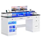 BTHFST 59.1″ Executive Desk with File Drawer, photograph 8 of 8 published for this piece