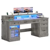 BTHFST 59.1″ Executive Desk with File Drawer, photograph 8 of 8 published for this piece