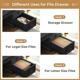 BTHFST 59.1″ Executive Desk with File Drawer, photograph 4 of 8 published for this piece
