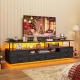 BTHFST 63″ LED Tv Stand for Living Room with, photograph 7 of 7 published for this piece