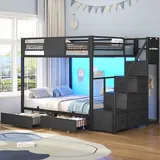 BTHFST Bunk Bed Full Over Full with Stairs, photograph 9 of 9 published for this piece