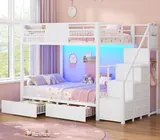 BTHFST Bunk Bed Twin Over Twin with Stairs, photograph 9 of 9 published for this piece