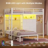 BTHFST Bunk Bed Twin Over Twin with 14 Storage, photograph 4 of 9 published for this piece