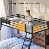 BTHFST Bunk Bed Twin Over Twin with Charging Station, photograph 8 of 9 published for this piece