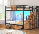 BTHFST Bunk Bed Twin Over Twin with Stairs, photograph 9 of 9 published for this piece