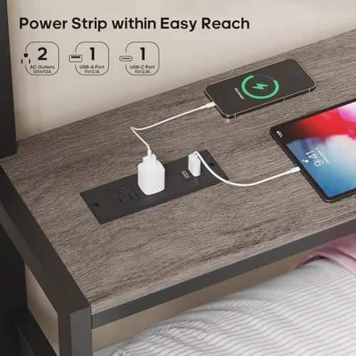 BTHFST Bunk Bed Twin Over Twin with Charging Station, photograph 5 of 9 published for this piece