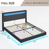 BTHFST Floating Bed Frame Full Size with RGB Lights, photograph 2 of 7 published for this piece
