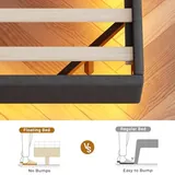 BTHFST Floating Queen Bed Frame with Hidden Storage Headboard, photograph 8 of 9 published for this piece