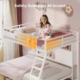 BTHFST Full Over Full Bunk Beds with Charging Station, photograph 7 of 9 published for this piece