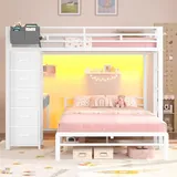 BTHFST Full Size Bunk Bed with Desk, photograph 7 of 9 published for this piece