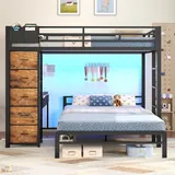 BTHFST Full Size Bunk Bed with Desk, photograph 7 of 9 published for this piece