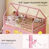 BTHFST Girls Bunk Bed Twin Over Twin, photograph 5 of 9 published for this piece