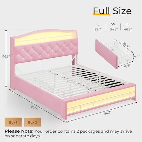 BTHFST Girls Full Bed Frame, photograph 2 of 9 published for this piece