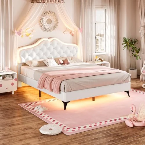 BTHFST Girls LED Full Bed Frame, photograph 3 of 8 published for this piece