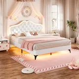BTHFST Girls LED Full Bed Frame, photograph 3 of 8 published for this piece