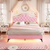 BTHFST Girls LED Full Bed Frame, photograph 5 of 8 published for this piece