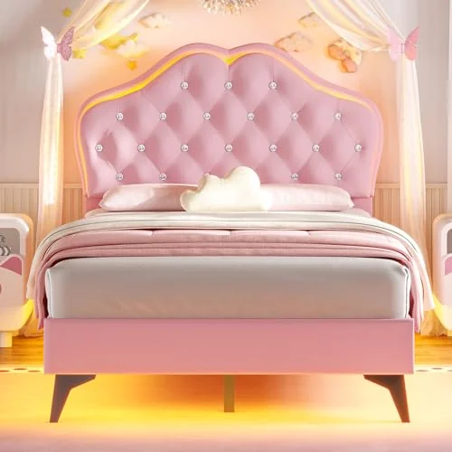 BTHFST Girls LED Twin Bed Frame, photograph 3 of 8 published for this piece
