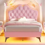 BTHFST Girls LED Twin Bed Frame, photograph 3 of 8 published for this piece