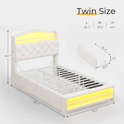 BTHFST Girls Twin Bed Frame, photograph 2 of 8 published for this piece