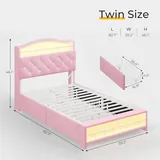 BTHFST Girls Twin Bed Frame, photograph 2 of 9 published for this piece