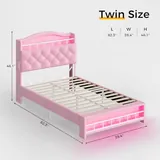 BTHFST Girls Twin Bed Frame, photograph 2 of 8 published for this piece