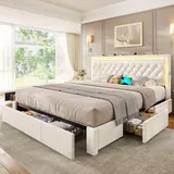BTHFST King Size Bed Frame with 5 Storage Drawers, photograph 9 of 9 published for this piece