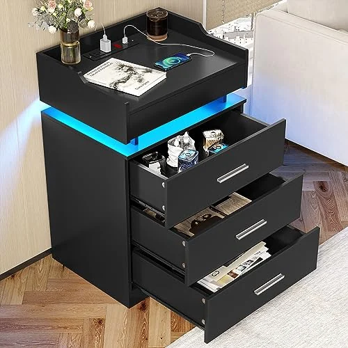 BTHFST LED Nightstand Set of 2, photograph 7 of 7 published for this piece