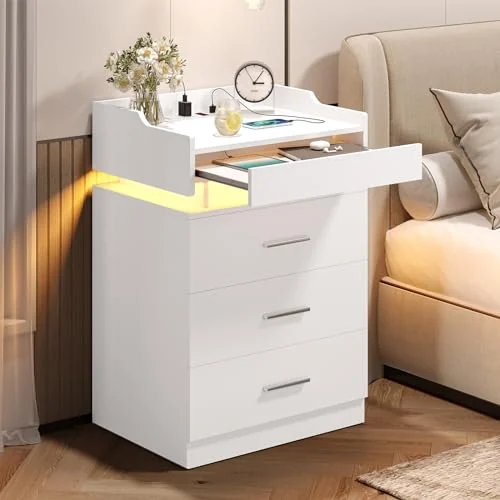 BTHFST LED Nightstand Set of 2, photograph 5 of 7 published for this piece