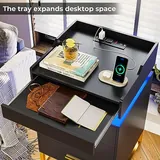 BTHFST LED Nightstand with Charging Station, photograph 4 of 8 published for this piece