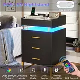 BTHFST LED Nightstand with Charging Station, photograph 6 of 8 published for this piece