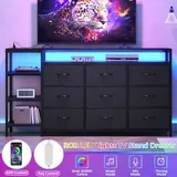 BTHFST LED TV Stand Dresser for Bedroom, photograph 4 of 7 published for this piece