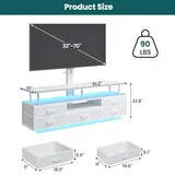 BTHFST LED TV Stand with Mount for Living Room, photograph 8 of 8 published for this piece
