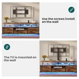 BTHFST LED TV Stand with Mount for Living Room, photograph 6 of 8 published for this piece