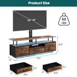 BTHFST LED TV Stand with Mount for Living Room, photograph 8 of 8 published for this piece
