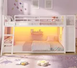 BTHFST Low Bunk Bed Twin Over Twin with 7, photograph 9 of 9 published for this piece