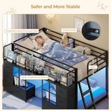 BTHFST Low Bunk Bed Twin Over Twin with 8, photograph 6 of 9 published for this piece