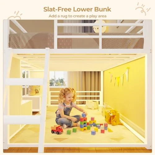 BTHFST Low Bunk Bed Twin Over Twin with 8, photograph 6 of 9 published for this piece