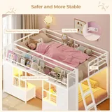 BTHFST Low Bunk Bed Twin Over Twin with 8, photograph 7 of 9 published for this piece