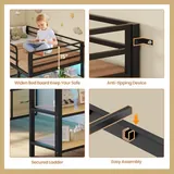 BTHFST Low Loft Bed Twin Size with 6 Storage, photograph 7 of 8 published for this piece