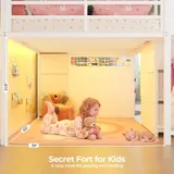 BTHFST Low Loft Bed Twin Size with Stairs, photograph 7 of 9 published for this piece