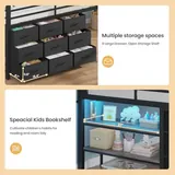 BTHFST Low Loft Bed Twin Size with 9 Storage, photograph 4 of 8 published for this piece