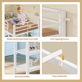 BTHFST Low Loft Bed Twin Size with 6 Storage, photograph 7 of 8 published for this piece