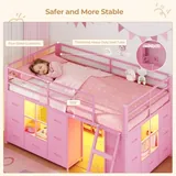 BTHFST Low Loft Bed Twin Size with 14 Storage, photograph 6 of 9 published for this piece