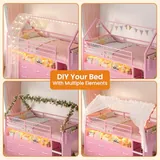 BTHFST Low Loft Bed Twin Size with 8 Storage, photograph 6 of 8 published for this piece