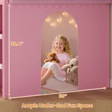 BTHFST Low Loft Bed Twin Size with 8 Storage, photograph 8 of 8 published for this piece